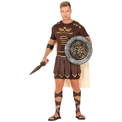 Afbeelding van Fiestas Guirca Verkleedpak Gladiator Heren Polyester Bruin Mt L