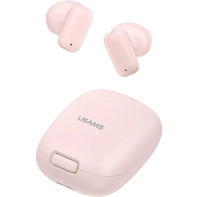 Afbeelding van USAMS Bluetooth 5.3 TWS ID Series hoofdtelefoon draadloos roze/roze BHUID04 (ID25)