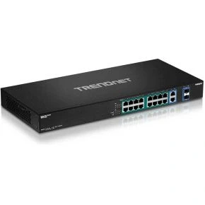 Afbeelding van Trendnet TPE TG182F v1.0R Unmanaged Gigabit Ethernet (10/100/1000) Zwart 1U Power over (PoE