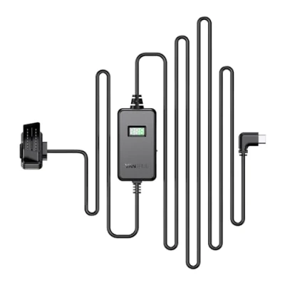 Afbeelding van VANTRUE USB C Display OBD hardwire met 3 standen, voor Alle dashcam, 11,6/23,6 V, 12/24 12,4/24,4 V naar 5 24 uur parkeerbewaking, laagspanningsbeveiliging