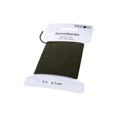 Afbeelding van perdix Rubberen koord, 3 mm, 5 m olijf, elastiek, voor tent, rugzak, tuin, sieraden, hoedenelastiek, elastiek