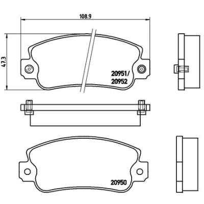 Afbeelding van Brembo Remblokset P 23 013