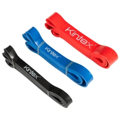 Afbeelding van Kintex Weerstandsband, 208 cm, 3 sterktes, expander, fitness, uithoudingsvermogen, spiertraining, workout (zwart)