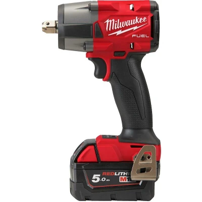 Afbeelding van Milwaukee M18 FMTIW2P12 502X FUEL 1/2&quot; slagmoersleutel met verende borgpen set (2x 5,0Ah accu) in HD Box