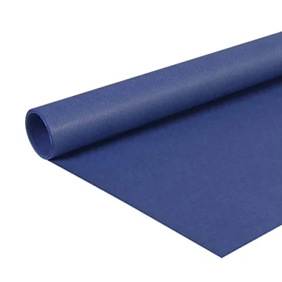 Afbeelding van Clairefontaine Rol van 195763C, gekleurd kraftpapier, 10 x 0,7 m, 65 g, PEFC, ideaal voor je knutselprojecten, 1 stuk, marineblauw