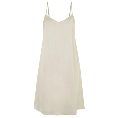 Afbeelding van Urban Classics Damesjurk van viscose/satijn, slip jurk, witzand., 5XL