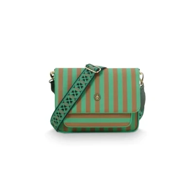 Afbeelding van Pip Studio Fenna Cross Body Schoudertas Medium Stripe Green