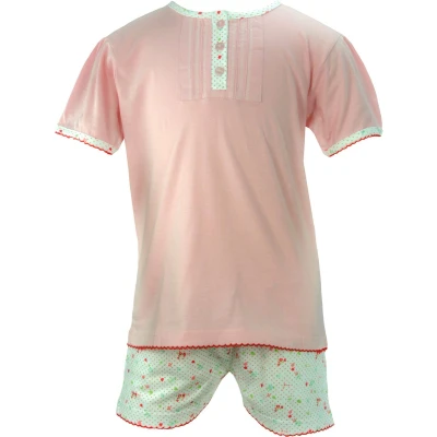 Afbeelding van Angelfish Meisjes Shortama 100% Katoen Roze Maat 98