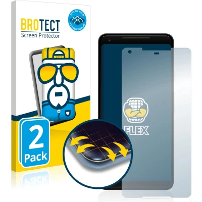 Afbeelding van BROTECT Screenprotector voor Google Pixel 2 XL Folie Beschermfolie transparant volledig dekking (2 Stuks)