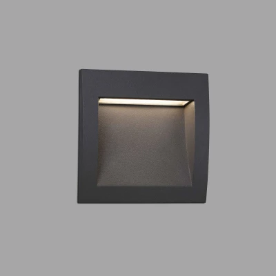 Afbeelding van Faro Lighting Sedna LED Outdoor Inbouw wand licht donkergrijs IP65