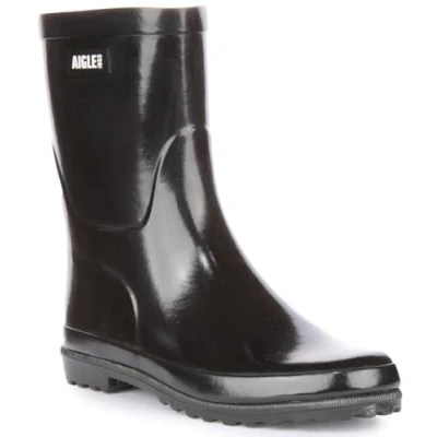 Afbeelding van Aigle Eliosa Bottil Regenlaarzen, Dames, Maat: 35, Noir Natuurrubber