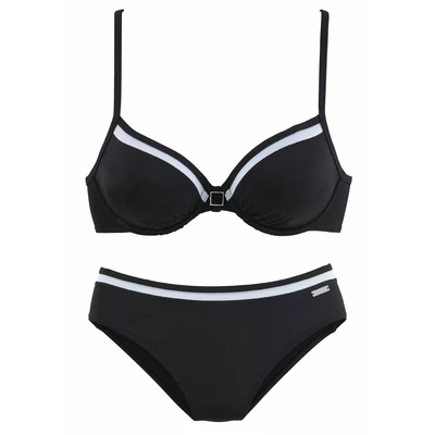 Afbeelding van NU 25% KORTING: Lascana Beugelbikini met contrastdetails