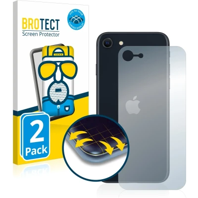 Afbeelding van BROTECT Volledige bedekking Matte Scherm Beschermer (2 Stuk, Apple iPhone SE), Smartphone beschermfolie, Grijs