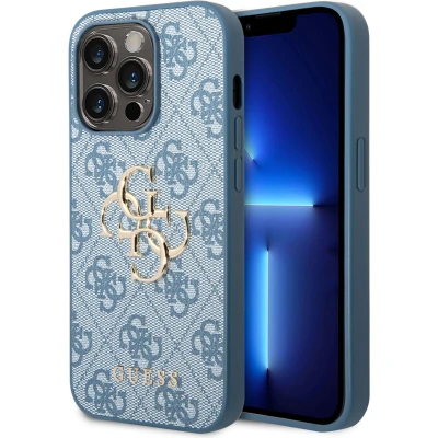 Afbeelding van Apple iPhone 14 Pro Max Hoesje Kunststof Guess Hardcase/Backcover Blauw Telefoonhoesje