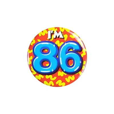 Afbeelding van Paperdreams Button verkeersbord Klein 25 Jaar