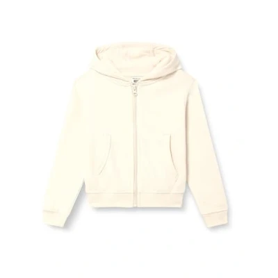 Afbeelding van Mukua Byron Kids Sweatshirt met ritssluiting en capuchon, ivoorkleurig, maat 7/8