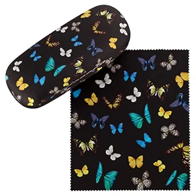 Afbeelding van VON LILIENFELD Brillenetui Brillenkoker Butterfly Vlindersdans Stabiele Dame Heren Box