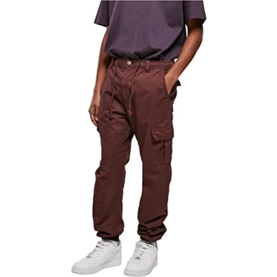 Afbeelding van Urban Classics Jogging Cargobroek, Heren, Maat: Large, Cherry