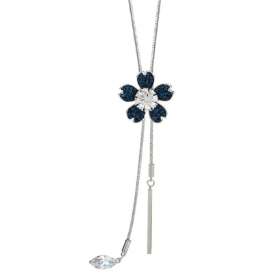 Afbeelding van N3 Collecties Blauwe Kristallen Lange Ketting Vrouwen Bijoux Kettingen