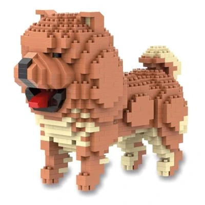 Afbeelding van Atomic Building Figuur om te bouwen met miniatuurblokken. Hond Chow