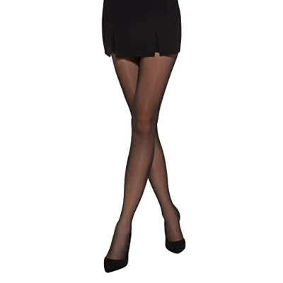 Afbeelding van MYCHICLEGS Panty voile 20 DEN dames 16 kleuren S, M, L, XL, Zwart, XXL