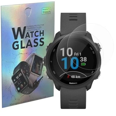 Afbeelding van Screen Protector compatibel met Garmin Forerunner 245/245 Music [Pack 2] screenprotector tegen krassen PHONILLICO