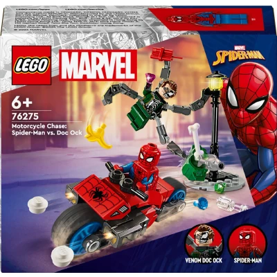 Afbeelding van LEGO Super Heroes Motorachtervolging: Spider Man vs. Doc Ock 76275