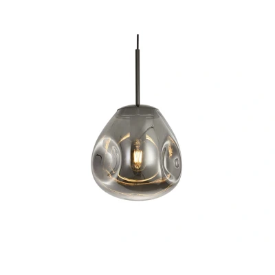 Afbeelding van Leitmotiv Hanglamp Blown Small Smokey Grey Ø25x22cm