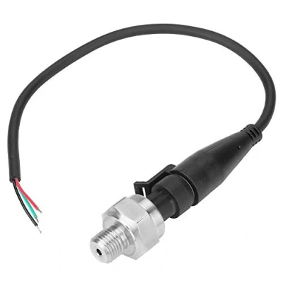 Afbeelding van Sensor Transducer druk, Fydun druksensor G1/4 inch ingang 5V drukgever uitgang 0,5 4,5V/0 roestvrij staal waterdruksensor voor olie, gas, water, lucht brandstof (0 10 psi)