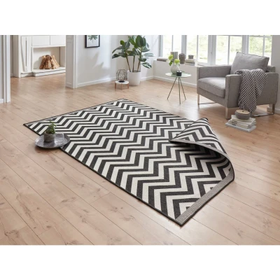 Afbeelding van Dubbelzijdig vloerkleed Palma 230x340cm Zwart 123vloerkleed.nl is de online webshop voor vloerkleden en woonaccessoires.