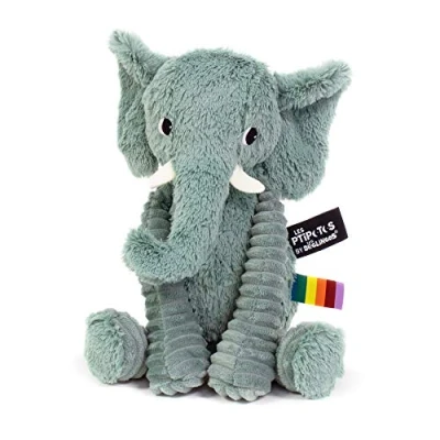 Afbeelding van Les Deglingos Knuffel Olifant Groen 26 cm Baby Kinderen