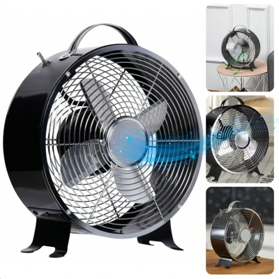 Afbeelding van Cheqo Mini Ventilator Bureau Compacte Tafelventilator Draagbaar met 2 Snelheden