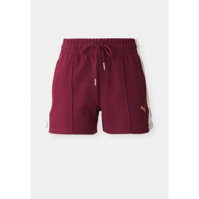 Afbeelding van Puma T7 Pintuck Trainingsbroek, Dames, Maat: Large, Ruby shimmer