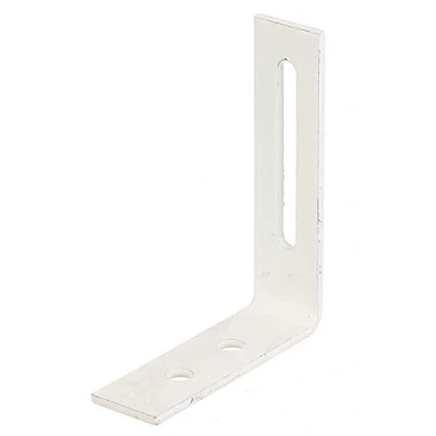 Afbeelding van Alberts 847630 Stelhoek met sleufgat witte kunststof coating 65 x 80 20 mm set van 50