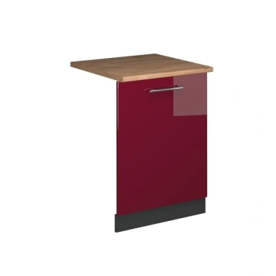 Afbeelding van Vicco &quot;Fame Line, bordeaux hoogglans, 60 cm, AP eiken