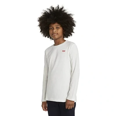 Afbeelding van Levi&#039;s Kids Ls thermische top L/S T stuk voor jongens, Suiker Swizzle, 8 Jaren