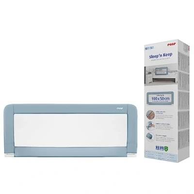 Afbeelding van reer Bedhek Sleep&#039;n Keep 100 cm, blauw/grijs