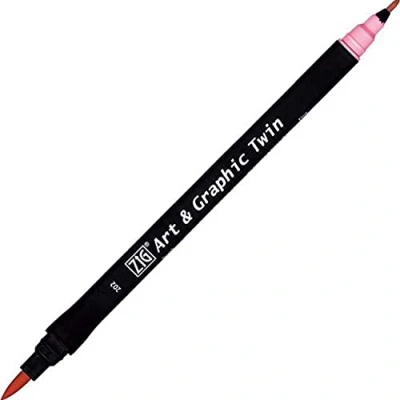 Afbeelding van ZIG Art &amp; Graphic Twin Tip brush marker Peach Pink