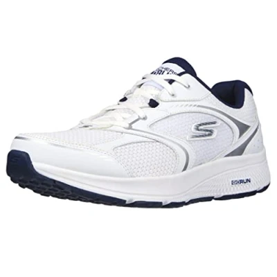 Afbeelding van Skechers Heren 220371 Wnv Sneakers, Wit en marineblauw lederen textiel, 42 EU