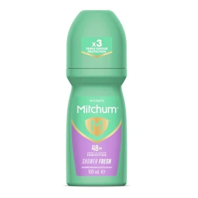 Afbeelding van Mitchum Women 48 uur bescherming, anti transpirant &amp; deodorant roller, Shower Fresh 100 ml