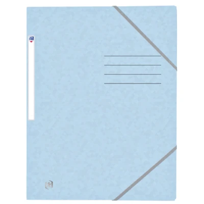 Afbeelding van Elastomap Oxford Top File+ A4 3 kleppen 390gr pastel blauw