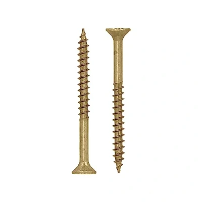 Afbeelding van HELPMATE Universele schroeven verzonken kop 3,5 x 40 cm, geel gepassiveerd, 600 stuks houtschroeven met PZ 2 aandrijving en gedeeltelijke schroefdraad, spaanplaatschroeven voor binnen beschutte
