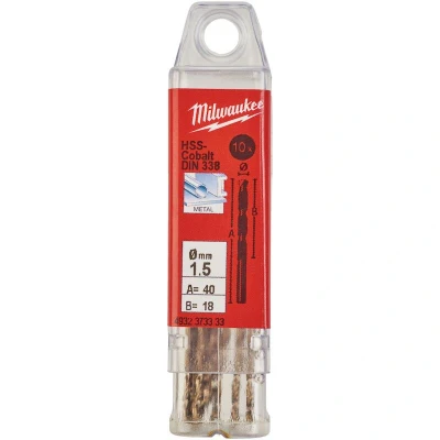 Afbeelding van Metaalboor Hss G Cobalt 1,5 X 40 Mm (10 Stuks)