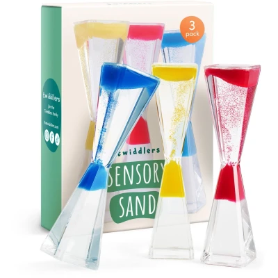 Afbeelding van THE TWIDDLERS 3 Liquid Motion Timers, Vloeibare Zandloper voor Kinderen en Volwassenen (Anti Zwaartekracht) Sensorisch Fidget Speelgoed Kalmerend &amp; Ontspannend