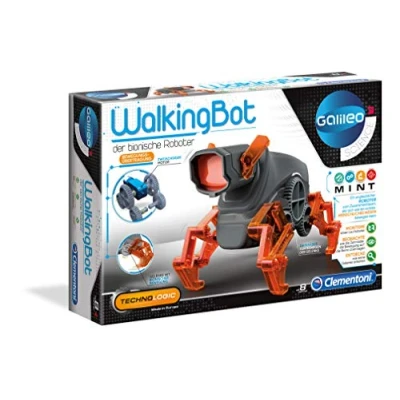 Afbeelding van Galileo Science WalkingBot, lopende robot om zelf te bouwen, instap in elektronica en robotica, wetenschap voor ontdekkers, high tech kinderen vanaf 8 jaar van Clementoni 59111