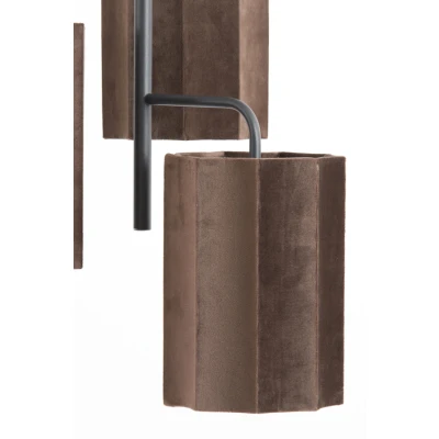 Afbeelding van Light &amp; Living Hanglamp EDISA Ø48x25cm Bruin