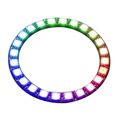Afbeelding van WS2812 5050 RGB LED ring 24 bits ringlamplicht met ingebouwde DC 5V stuurprogramma&#039;s