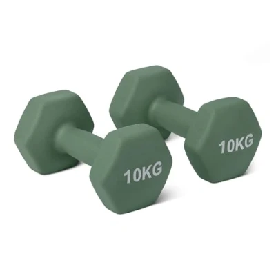 Afbeelding van Amazon Basics Set met neopreen haltergewichten, paar van 10 kg