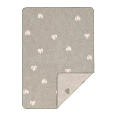 Afbeelding van LÄSSIG babydeken, knuffeldeken, geweven, 100% biologisch katoen, GOTS/Woven Blanket Heart grijs/soft rose