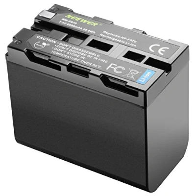 Afbeelding van Neewer reg 6600 mAh Li ion batterij vervangende voor Sony NP F970 F960 F975 F570